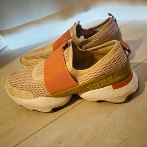 Sorel Beige and Pink Sneakers